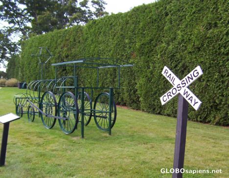 Postcard Sculpture dedicated to Canadian Pacific Railways
