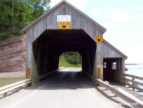 Postcard Cover Bridge, St Martin, NB