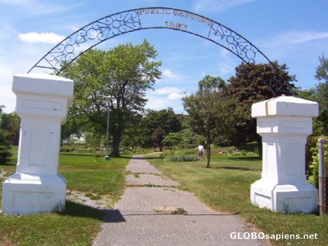 Postcard Main Entrance of Public Gardens