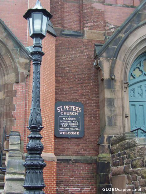 Postcard St Peter`s Church, Saint John, NB