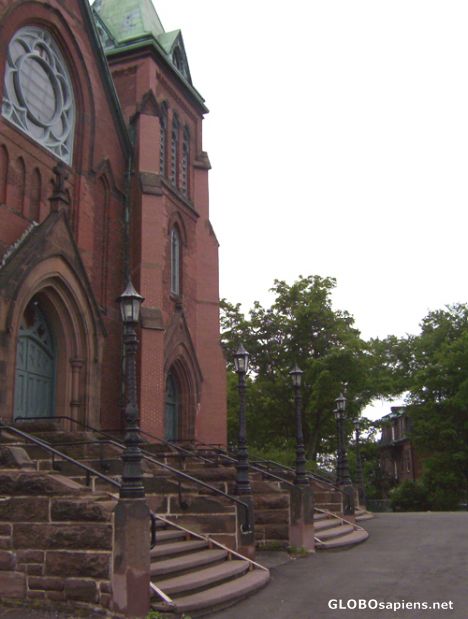 Postcard Front of St Peter`s Church, Saint John, NB