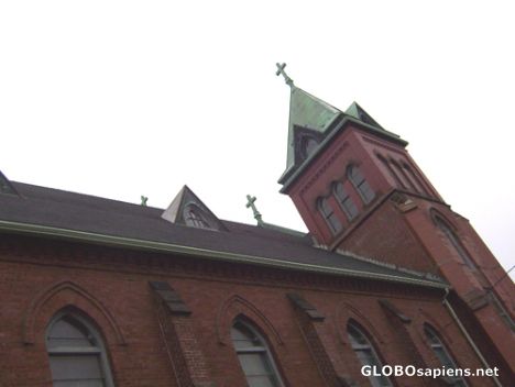 Postcard Spire of St Peter`s church, Saint John, NB
