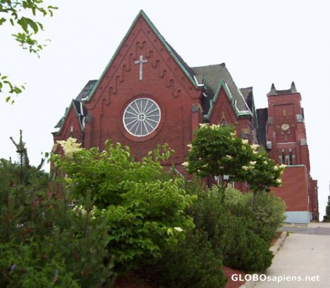 Postcard Central Baptist church..