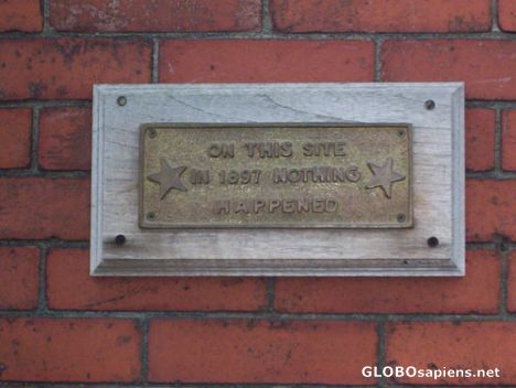 Postcard Interesting plaque on a house on Germain St.