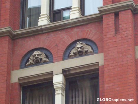 Postcard Details on buildings on Prince Williams
