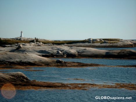 Postcard Coastline nearby Peggys Cove