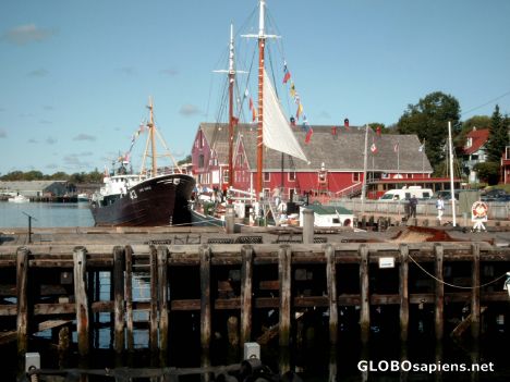Postcard Lunenburg Harbor