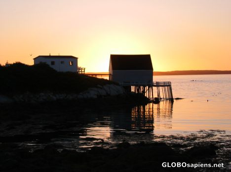 Postcard Sunset along the drive into Peggy's Cove