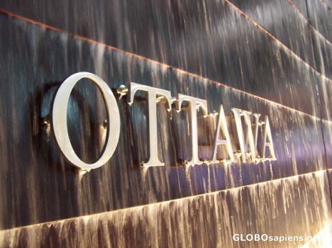 Postcard Ottawa's sign