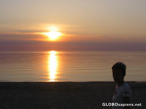 Postcard Kincardine beach sunset