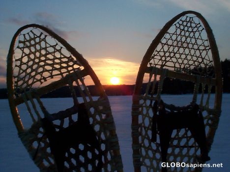 Postcard Sunset at Lake Kitchie, Canada