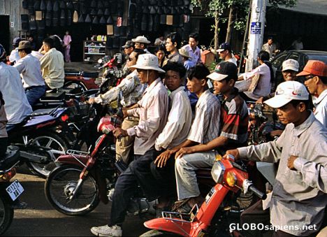 Postcard motorbike