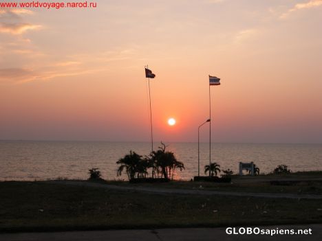 Postcard thai-cambdian border