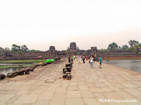 Postcard Causeway to Angkor Wat