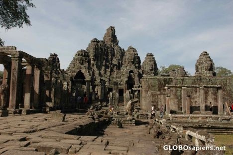 Postcard Angkor Thom Ruins - Temples