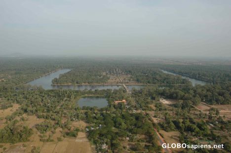 Postcard The Angkor Wat - Aeriel View