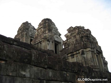 Postcard Phnom Bakheng Ruins - View of Temple
