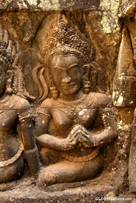 Postcard Terrace of the Leper King, Angkor Thom