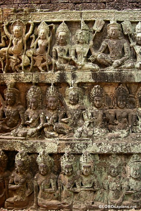 Postcard Terrace of the Leper King, Angkor Thom