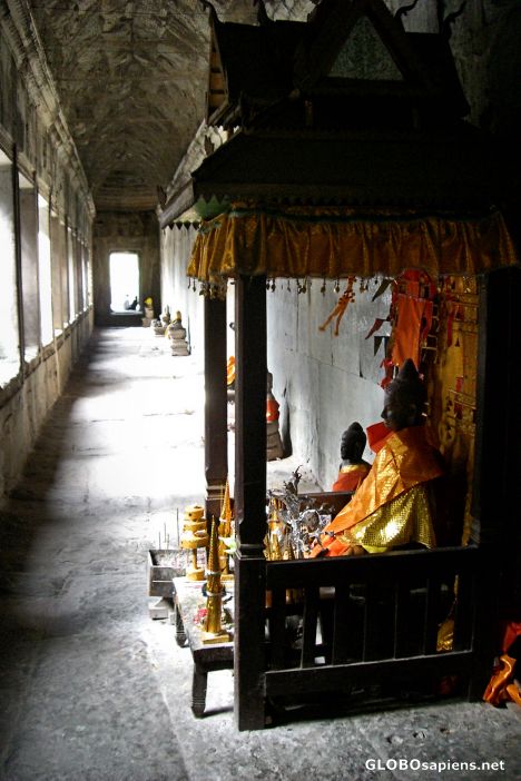 Postcard Interior of Angkor Wat Temple