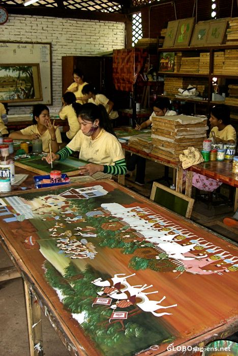 Postcard Les Chantiers Ecoles, Siem Reap