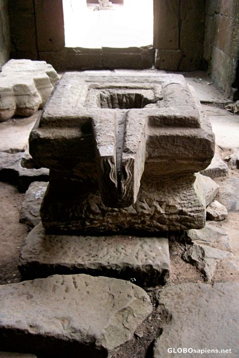 Postcard Yoni Symbol at Banteay Kdei Temple