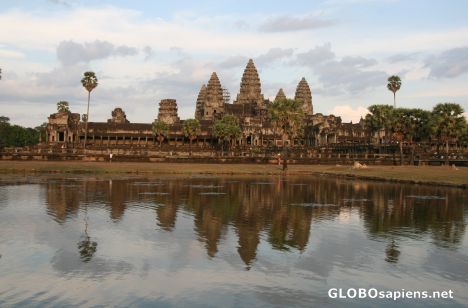 Postcard Angkor Wat temple