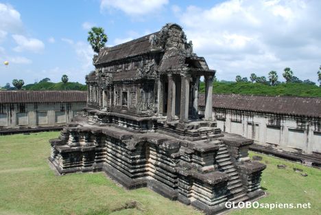 Postcard The library in the Angkor Wat Temple