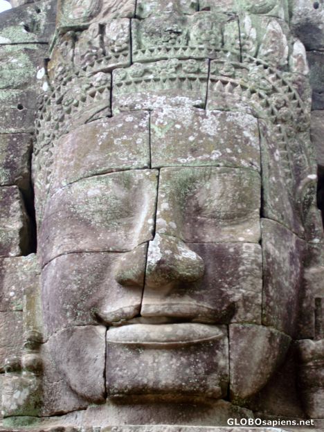 Postcard The face of Bayon