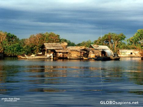 Postcard in tonle-sap - cambodia