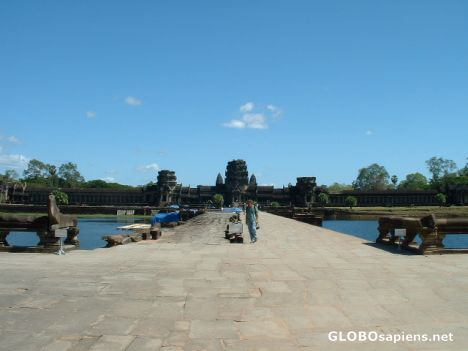 Postcard Angkot Wat Main Entrance