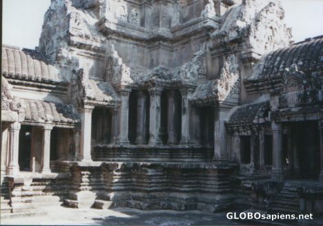 Postcard Angkor Wat detail