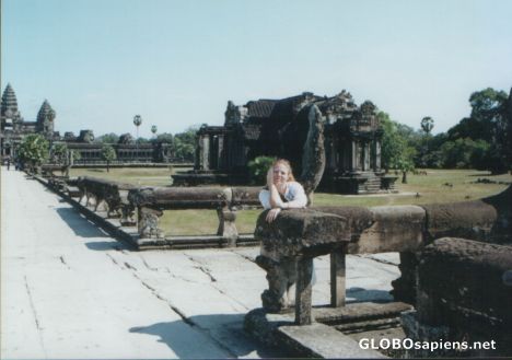 Postcard Me at Angkor