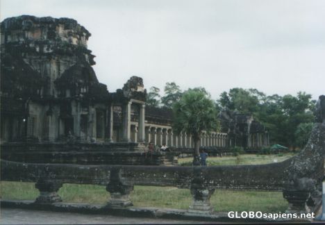 Postcard Angkor Wat from the rear