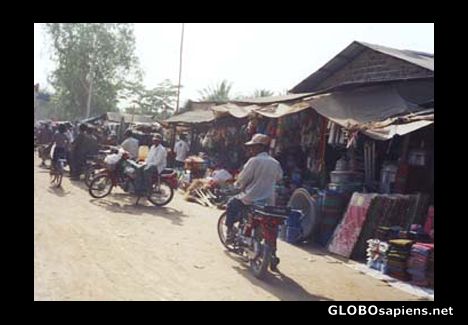 Postcard market of Siem Reab.