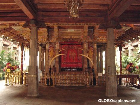 Postcard Inside the ToothRelic Temple