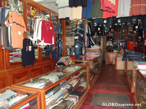 Postcard How Stores used to be