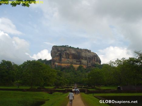Postcard sigiriya-the rock fortress