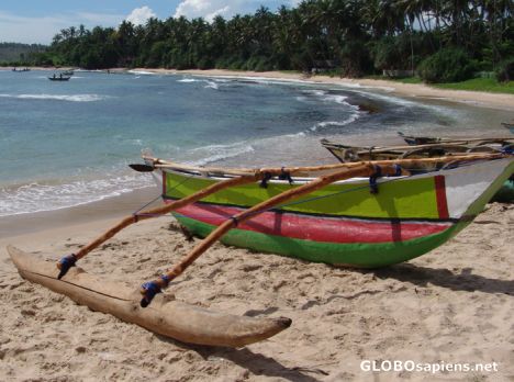 Postcard Fishing Boat Dikwella