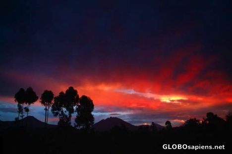 Postcard Virunga Volcanoes