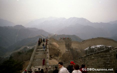 Postcard The Great Wall of China, Balding Pass