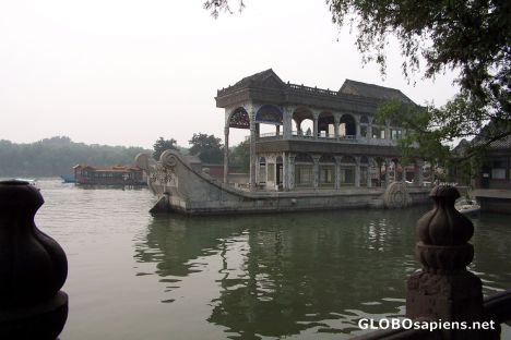 Postcard The Clear and Peaceful Marble Boat