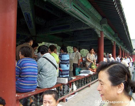 Postcard The Long corridor of the Temple of Heaven