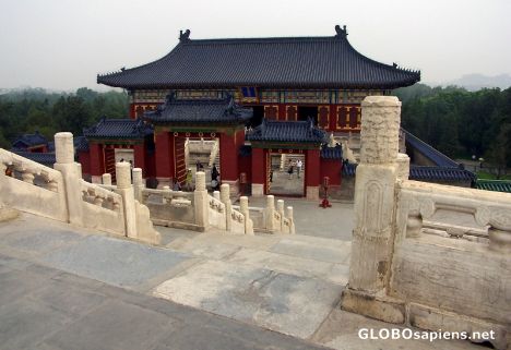Postcard South Gate by the Hall of Prayer for Good harvest