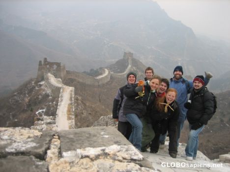Postcard Edwood, me and gang on the wall