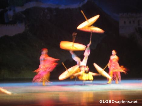 Postcard Beijing youth acrobats