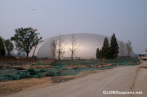 Postcard National Grand Theatre under construction (1)