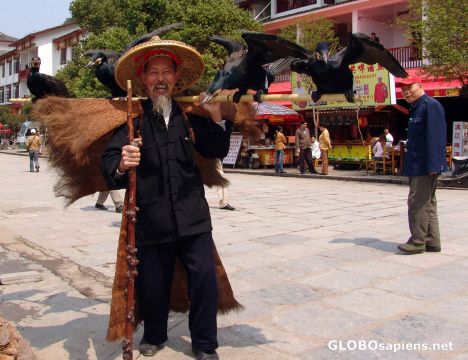 Postcard Cormorant Fisherman 3