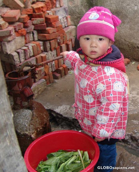 Postcard Guilin Water Hand Pump