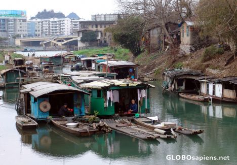 Postcard Old & New Guilin